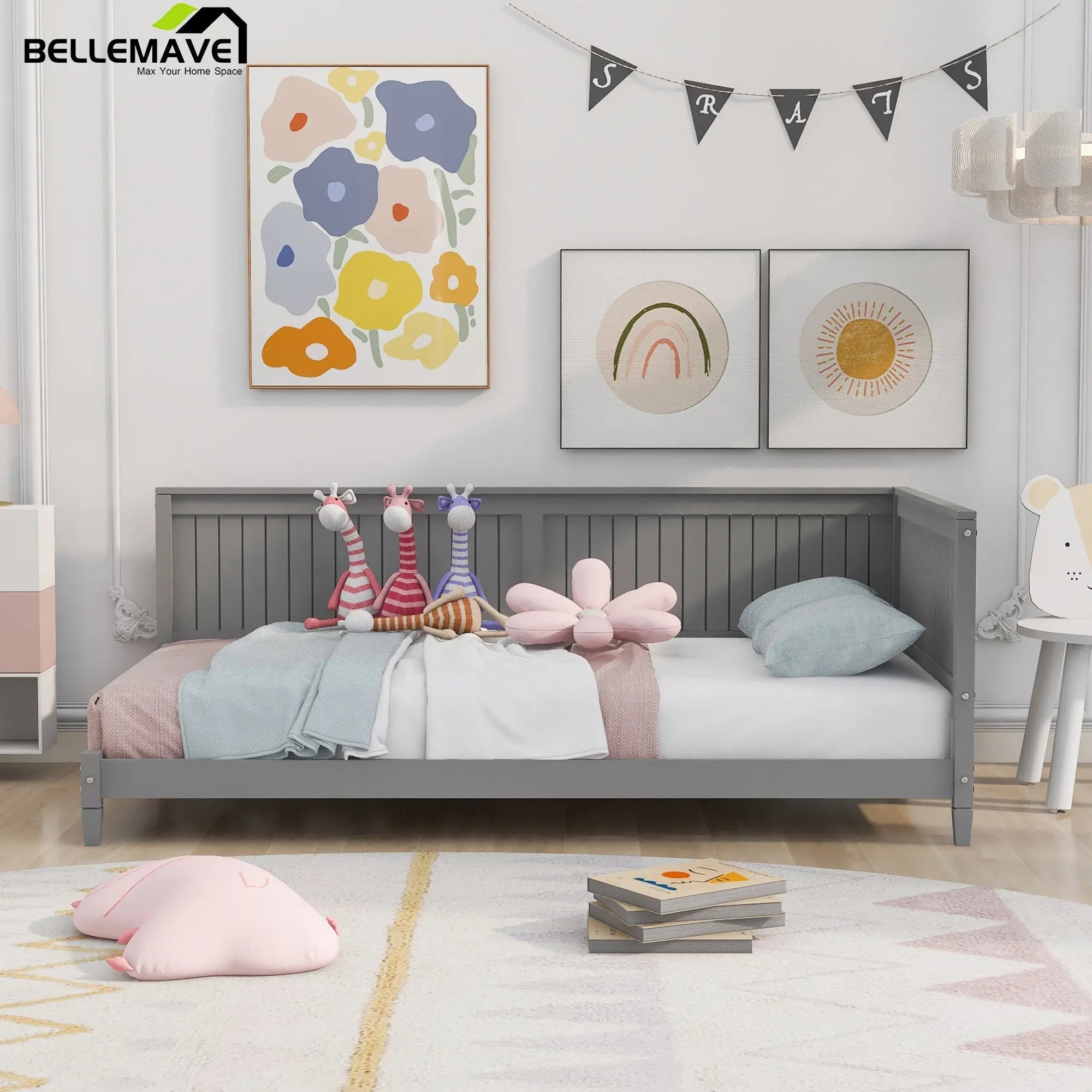 Bellemave® Modern Minimalism Wooded Daybed - Bellemave