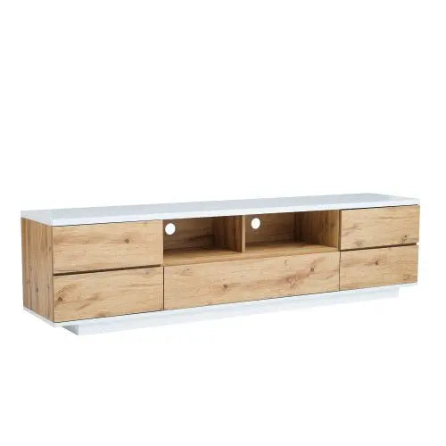 Bellemave Modern TV stand for TVs up to 80'' , Media Console with Multi-Functional Storage - Bellemave