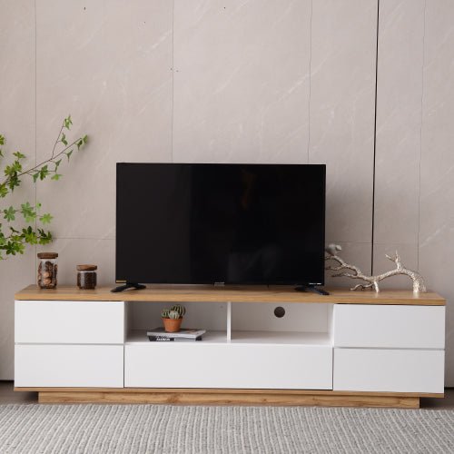 Bellemave Modern TV stand for TVs up to 80'' , Media Console with Multi-Functional Storage - Bellemave