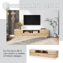 Bellemave® Modern TV stand for TVs up to 80'' , Media Console with Multi - Functional Storage - Bellemave