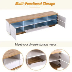 Bellemave® Modern TV stand for TVs up to 80'' , Media Console with Multi - Functional Storage - Bellemave