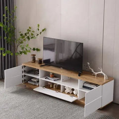 Bellemave Modern TV stand for TVs up to 80'' , Media Console with Multi-Functional Storage - Bellemave