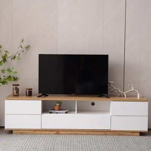 Bellemave® Modern TV stand for TVs up to 80'' , Media Console with Multi - Functional Storage - Bellemave