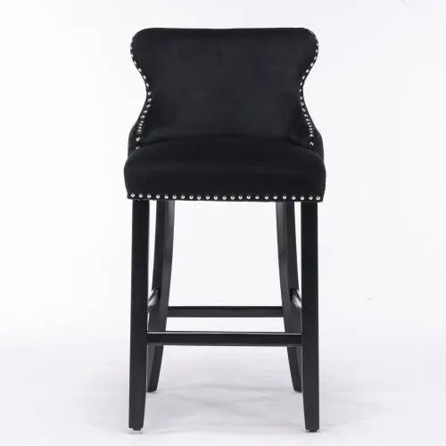 Bellemave® Modern Velvet upholstered bar Chair (2 - piece set) - Bellemave
