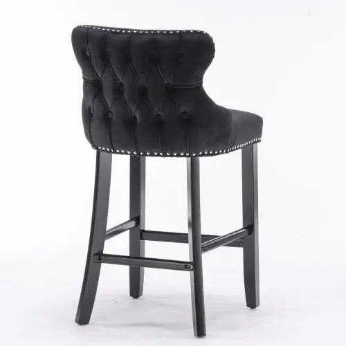 Bellemave® Modern Velvet upholstered bar Chair (2 - piece set) - Bellemave