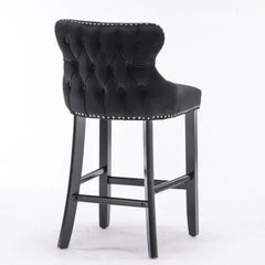 Bellemave® Modern Velvet upholstered bar Chair (2 - piece set) - Bellemave