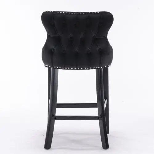 Bellemave® Modern Velvet upholstered bar Chair (2 - piece set) - Bellemave