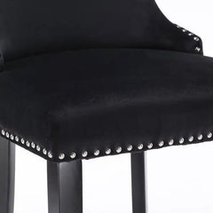 Bellemave® Modern Velvet upholstered bar Chair (2 - piece set) - Bellemave