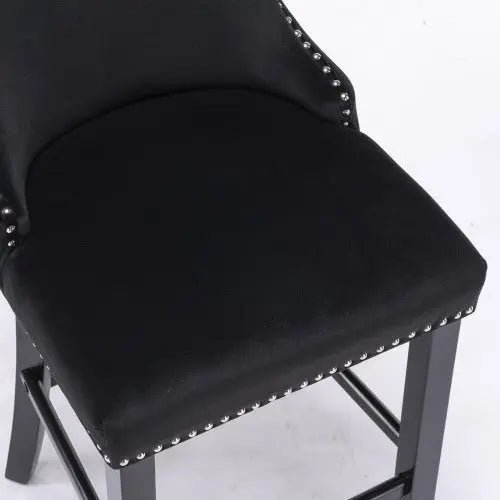 Bellemave® Modern Velvet upholstered bar Chair (2 - piece set) - Bellemave