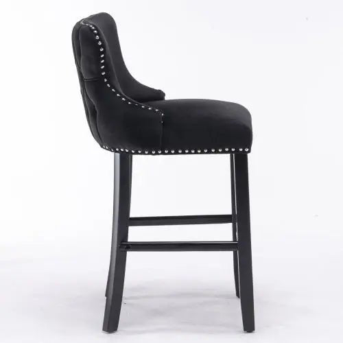 Bellemave® Modern Velvet upholstered bar Chair (2 - piece set) - Bellemave