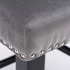 Bellemave® Modern Velvet upholstered bar Chair (4 - piece set) - Bellemave