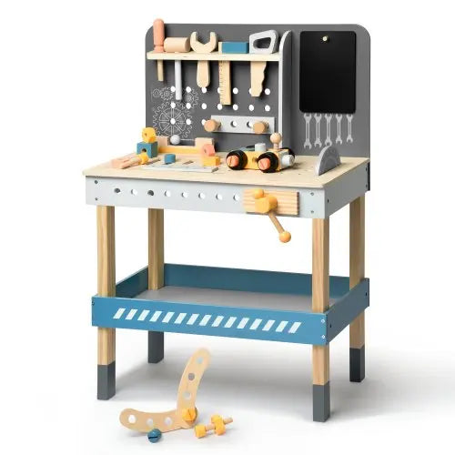 Bellemave Modern Wooden Workbench with Blackboard for Kids（Free shipping） - Bellemave