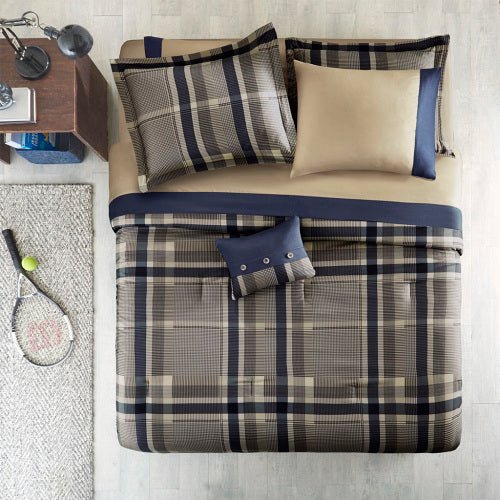 Bellemave Plaid Comforter Set with Bed Sheets(Free shipping) - Bellemave