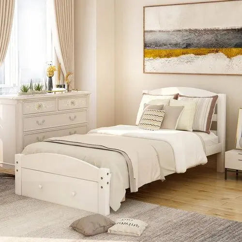 Bellemave Platform Bed Frame with Storage Drawer - Bellemave