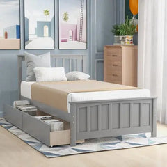 Bellemave Platform Bed with Two Drawers - Bellemave