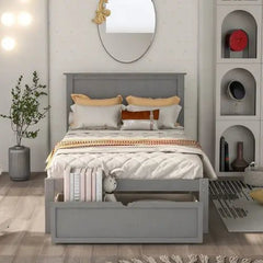 Bellemave® Platform Bed with Under - Bed Drawers - Bellemave