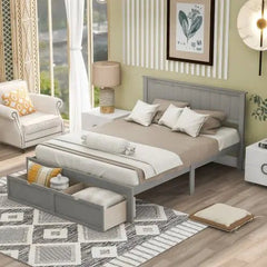 Bellemave® Platform Bed with Under - Bed Drawers - Bellemave