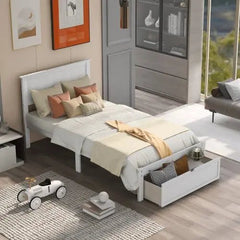 Bellemave® Platform Bed with Under - Bed Drawers - Bellemave