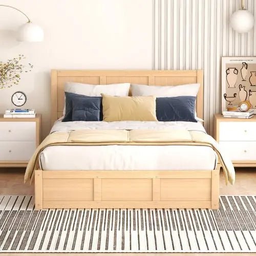 Bellemave® Platform Bed with Underneath Storage and 2 Drawers - Bellemave