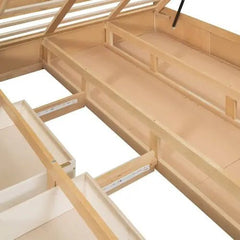 Bellemave® Platform Bed with Underneath Storage and 2 Drawers - Bellemave