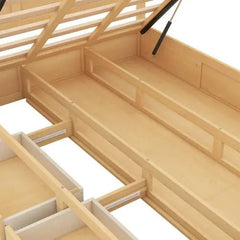 Bellemave® Platform Bed with Underneath Storage and 2 Drawers - Bellemave