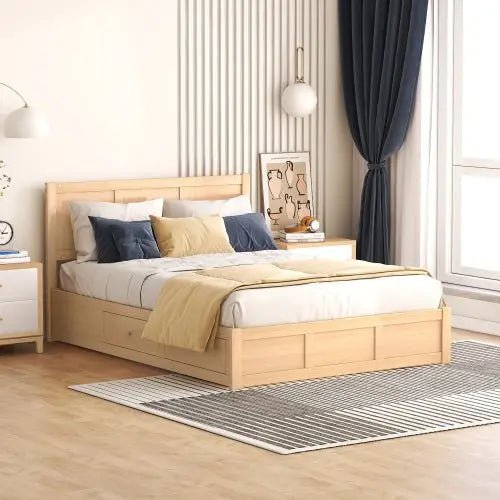 Bellemave® Platform Bed with Underneath Storage and 2 Drawers - Bellemave