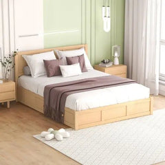 Bellemave® Platform Bed with Underneath Storage and 2 Drawers - Bellemave