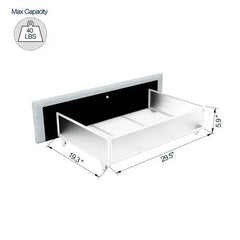 Bellemave® Queen Size Lvory Upholstered Platform Bed with 4 Drawers - Bellemave