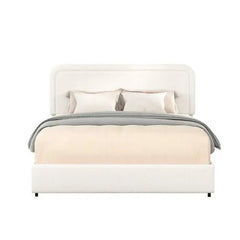 Bellemave® Queen Size Lvory Upholstered Platform Bed with 4 Drawers - Bellemave