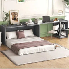 Bellemave® Queen Size Murphy Bed with Rotable Desk - Bellemave