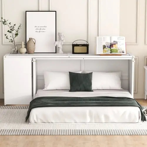 Bellemave Queen Size Murphy Bed with Rotable Desk - Bellemave