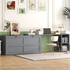 Bellemave® Queen Size Murphy Bed with Rotable Desk - Bellemave
