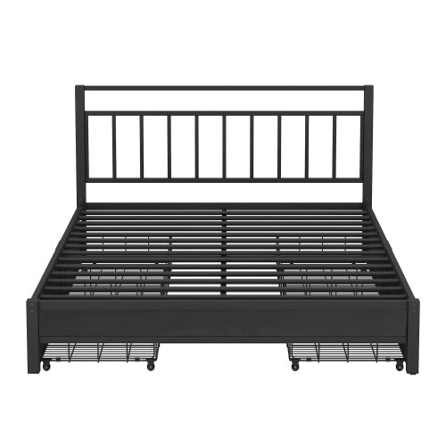 Bellemave Queen Size Storage Platform Bed with 4 Drawers - Bellemave