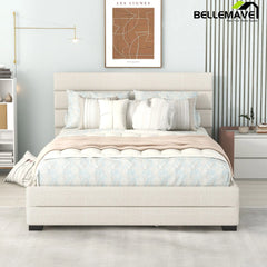 Bellemave Queen Upholstered Platform Bed - Bellemave