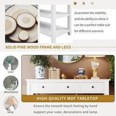 Bellemave® Retro Design Console Table(Antique White) - Bellemave