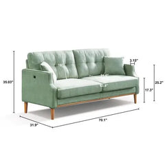 Bellemave sofa 3 seater With Waterproof Fabric , USB Charge port - Bellemave