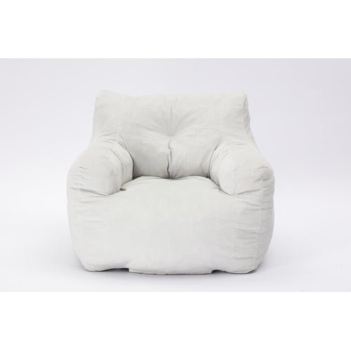 Bellemave Soft Cotton Linen Fabric Bean Bag Chair Filled With Memory Sponge - Bellemave