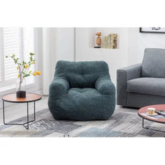 Bellemave Soft Tufted Foam Bean Bag Chair With Teddy Fabric - Bellemave