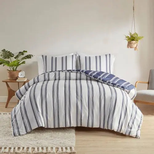 Bellemave Striped Reversible Comforter set(Free shipping) - Bellemave