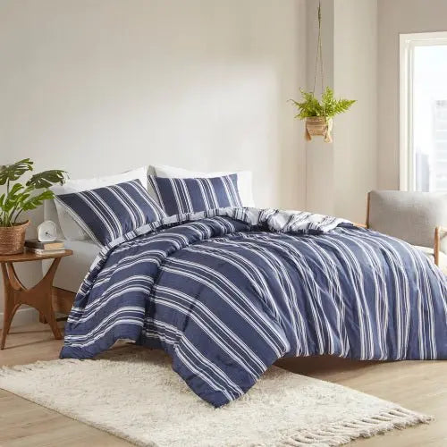 Bellemave Striped Reversible Comforter set(Free shipping) - Bellemave