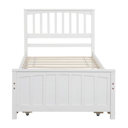Bellemave Trundle platform bed Standard Twin Bed Frame, No Box Spring Required - Bellemave