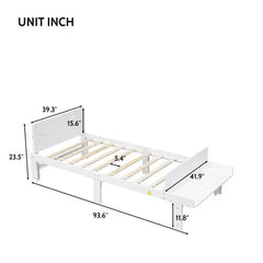 Bellemave Twin Bed with Footboard Bench - Bellemave