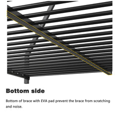 Bellemave® Twin over Full Metal Bunk Bed - Bellemave
