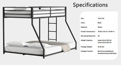 Bellemave® Twin over Full Metal Bunk Bed - Bellemave