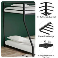 Bellemave® Twin over Full Metal Bunk Bed - Bellemave
