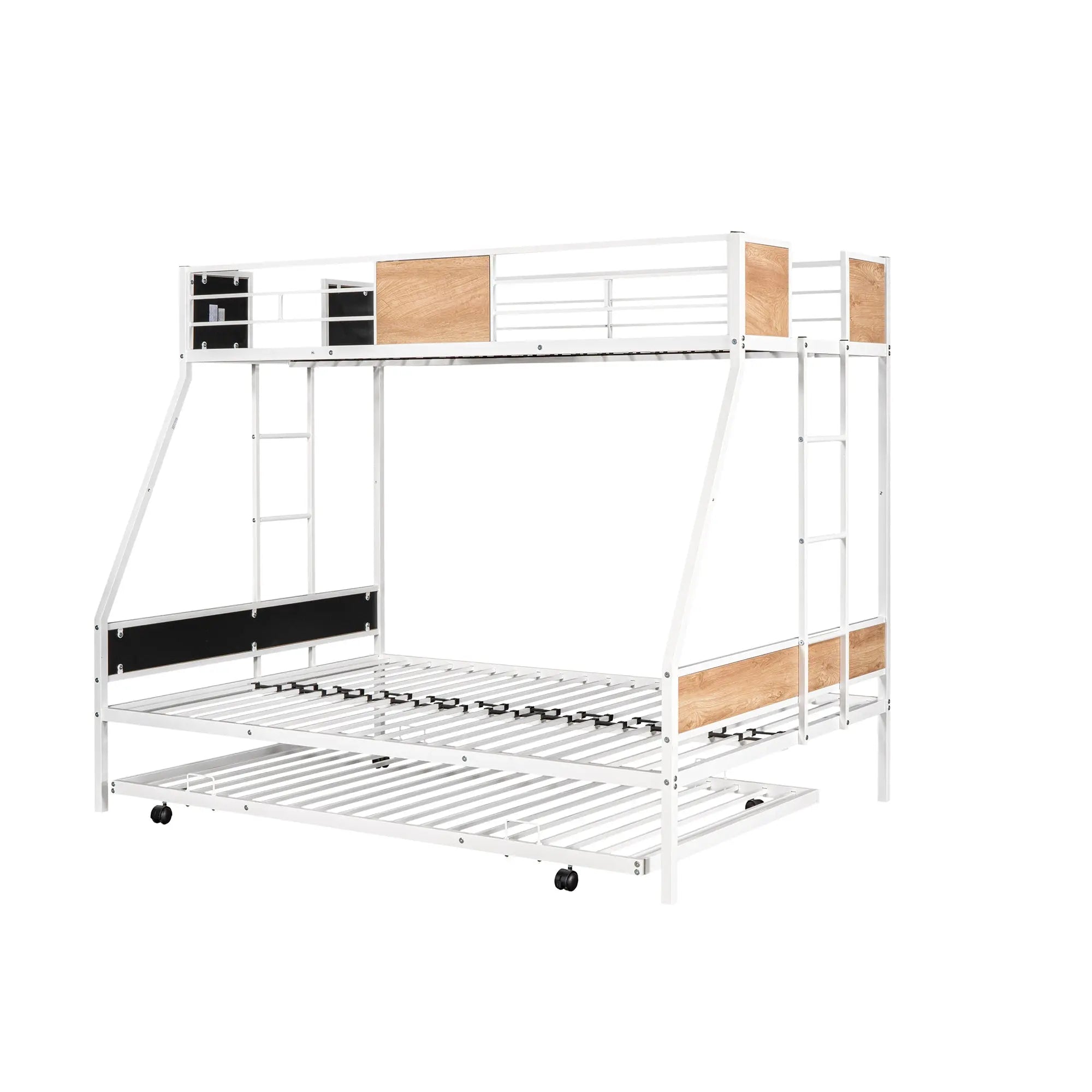 Bellemave Twin Over Full Metal Bunk Bed with Trundle - Bellemave