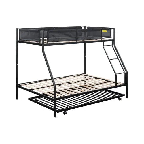 Bellemave Twin over Full Metal Bunk Bed with Trundle - Bellemave