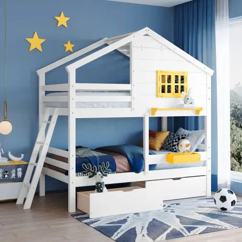 Bellemave Twin over Twin Bunk Bed - Bellemave