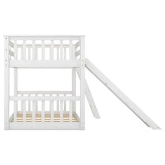 Bellemave Twin over Twin Bunk Bed with Convertible Slide and Ladder - Bellemave