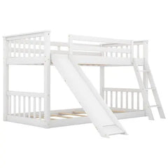 Bellemave Twin over Twin Bunk Bed with Convertible Slide and Ladder - Bellemave